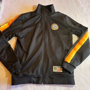 San Diego Loyal Soccer Club Jacket Mens Size S‎ Black Orange Track Zip Up